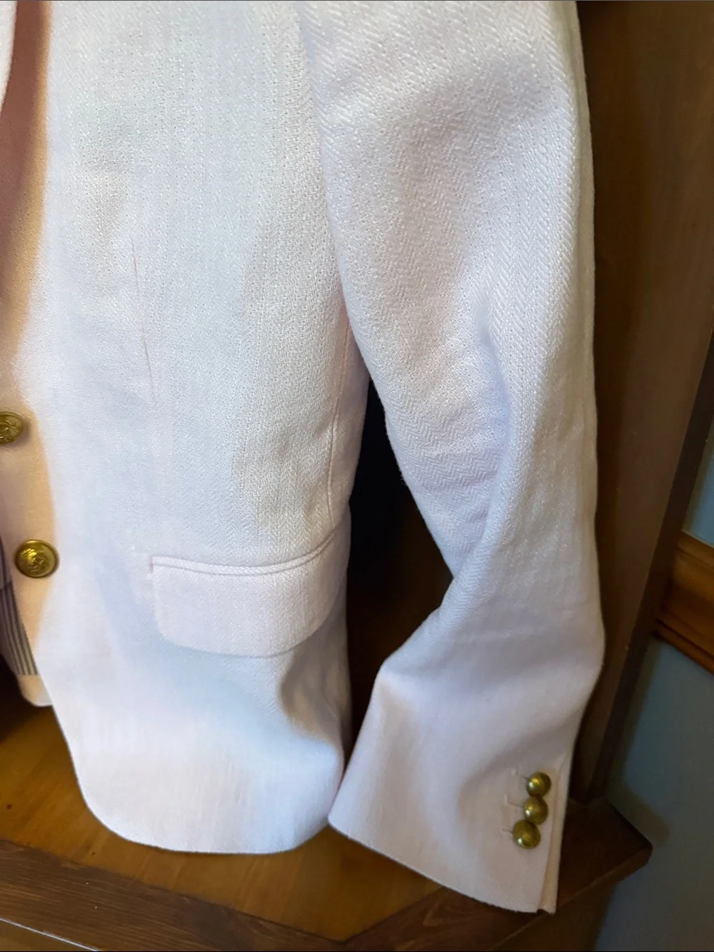 J.Crew Dalton Blazer in Italian Cotton-Linen Pale Pink - Size s4